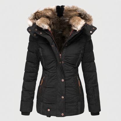 Manteau Chaud pour Femme à Capuche Ajustable