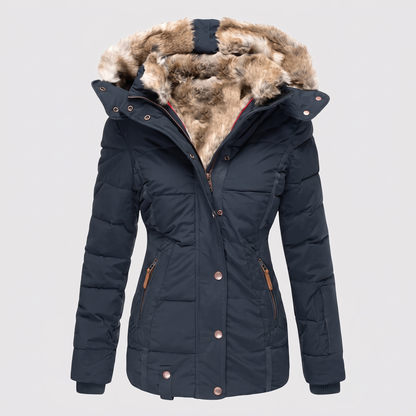 Manteau Chaud pour Femme à Capuche Ajustable
