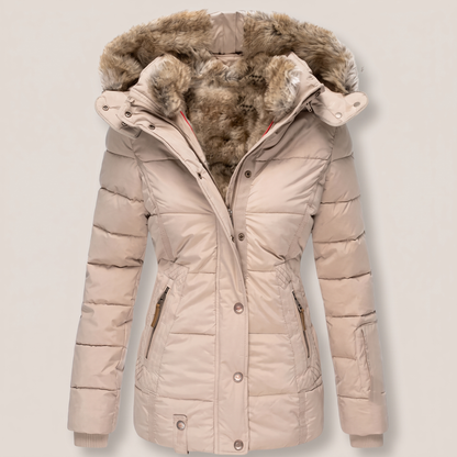 Manteau Chaud pour Femme à Capuche Ajustable