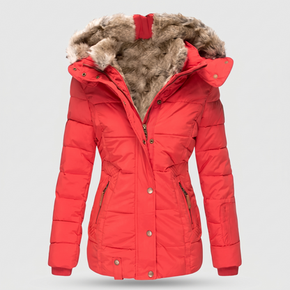 Manteau Chaud pour Femme à Capuche Ajustable