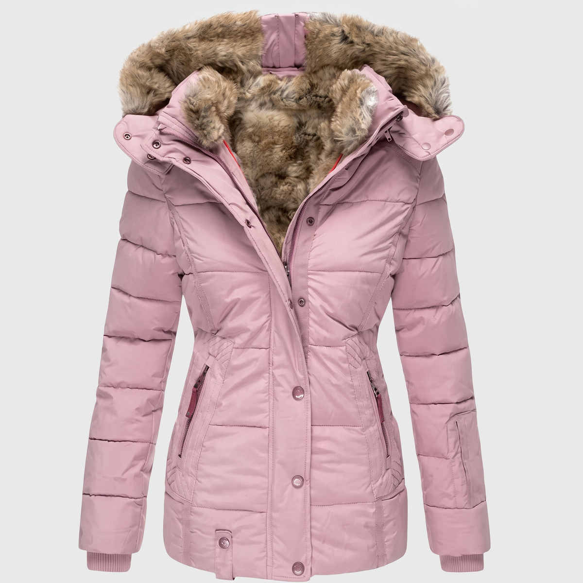 Manteau Chaud pour Femme à Capuche Ajustable