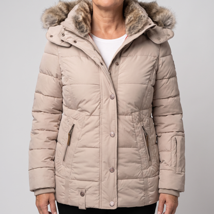 Manteau Chaud pour Femme à Capuche Ajustable
