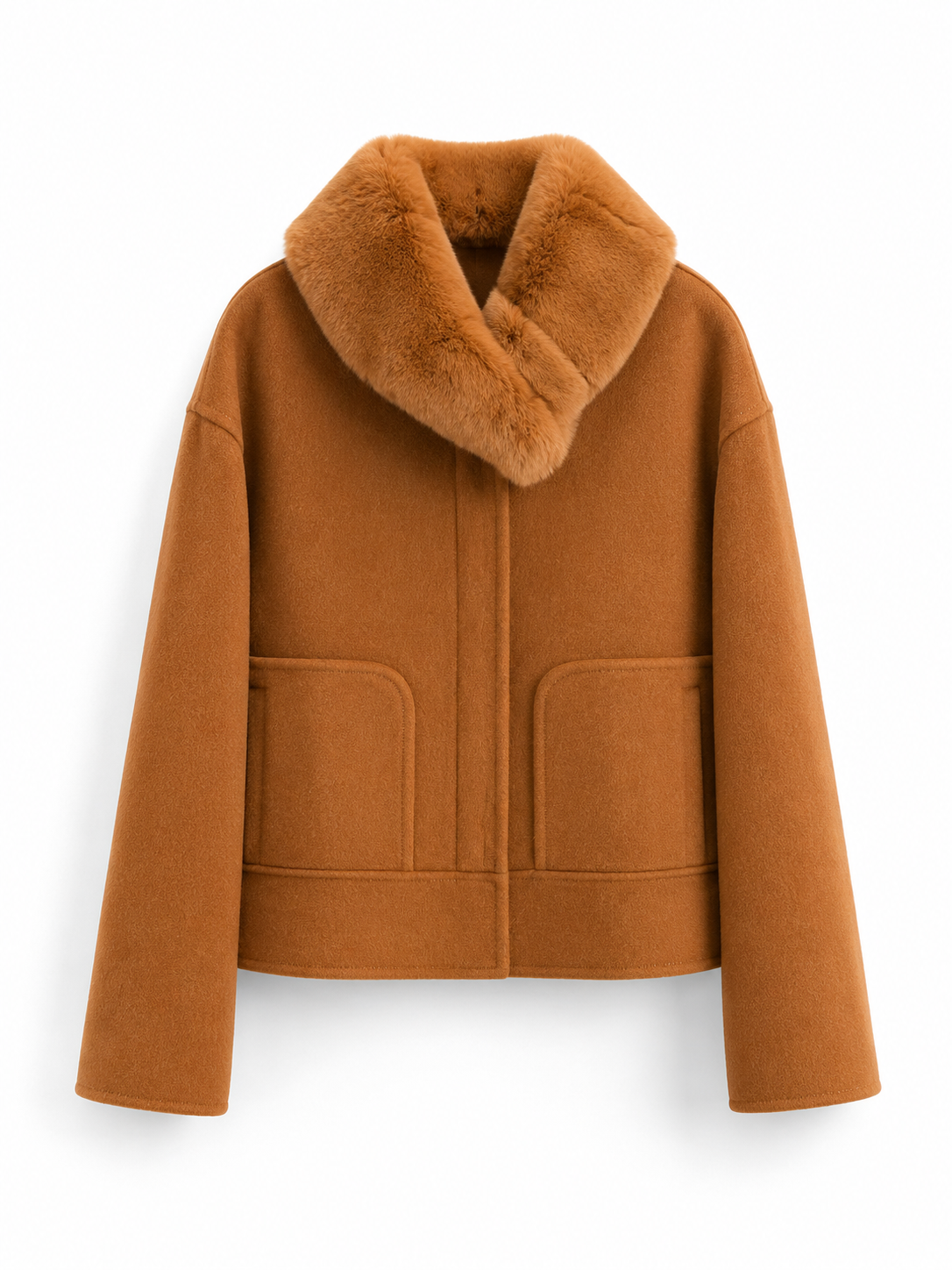Veste Asti à col en fourrure