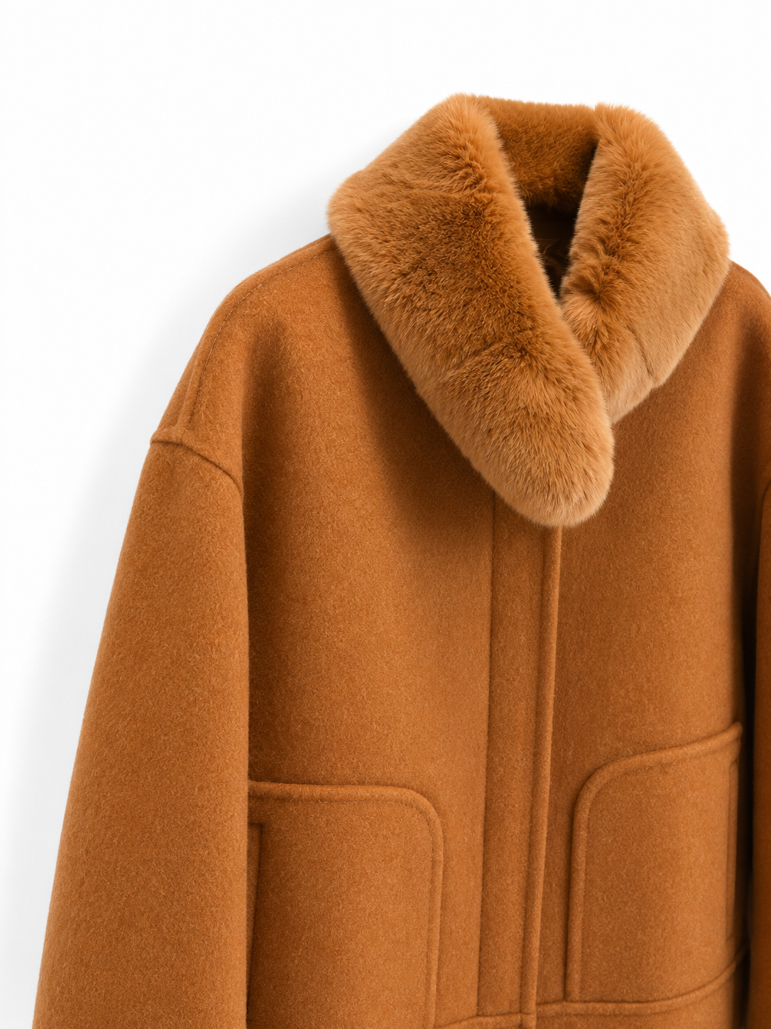 Veste Asti à col en fourrure